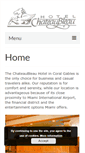 Mobile Screenshot of hotelchateaubleau.com