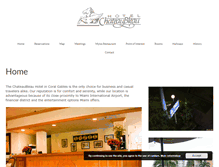 Tablet Screenshot of hotelchateaubleau.com
